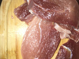 Cerdo horneado con champiñones