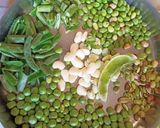 A picture of step 1 of Kathiyawadi Undhiyu.