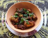 A picture of step 1 of Stuffed karela with besan.