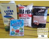 Foto langkah ke 1 dari resep Chocolate Pudding With Vla.
