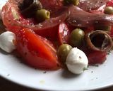 Foto del paso 4 de la receta: Ensalada de tomate y mojama