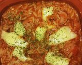 Foto del paso 2 de la receta: Arroz blanco con salchichas y salsa casera frío