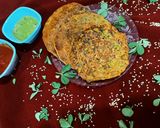 A picture of step 3 of Millet masala pancakes.