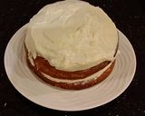 A picture of step 21 of Vanilla Layer Cake with Lemon Cream Filling and Lemon Whipped Cream Frosting.