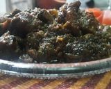 A picture of step 4 of Khushbudar Laziz Methi Gosht.