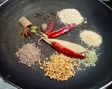 A picture of step 1 of Vegetable Kolhapuri.