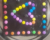 A picture of step 6 of Chocolate cake with chocolate ganache-no oven cake.