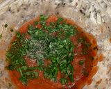 A picture of step 1 of Air Fryer Chicken Chimichangas.