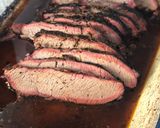 A picture of step 8 of Coffee rub smoked brisket - 8hrs slow and low.