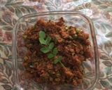 A picture of step 3 of Lauki (bottle gourd) ka bartha.