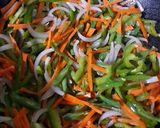 A picture of step 6 of Egg Chowmein.