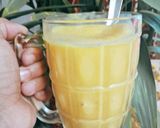 A picture of step 1 of Kesar mango shake 😋.