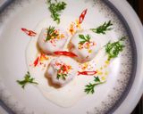 A picture of step 3 of Dahi Vada.