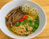 Hình bước làm 3 của món Mì Gói Nấm Lộc Nhung Chay