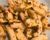 A picture of step 2 of Sauté Spinach and Calamari.