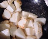 A picture of step 7 of Shaljam Gosht.