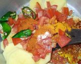 A picture of step 7 of Tomato Chilli Potato Fry.