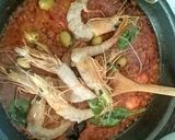 Une image de l'étape 7 de Gambas spaguetti a l'encre de seiche legumes d'été 🦐.