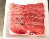 A picture of step 1 of Fried Pork Cutlet.