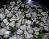 A picture of step 2 of Aavakkai Pickle.