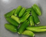 A picture of step 2 of Tendli Peanut Masala.
