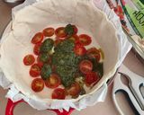 Foto del paso 3 de la receta: Tartaleta de requesón, pesto y tomates en cocotte