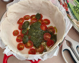 Foto del paso 3 de la receta: Tartaleta de requesón, pesto y tomates en cocotte