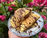 Foto del passaggio 3 della ricetta Pancakes crema nocciola e cioccolato fondente