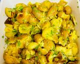 A picture of step 4 of Potato salad with lemon zest and herbs.