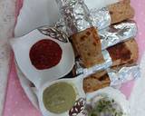 Chicken egg paratha chatpaty spicy rolls vary tasty mouth water recipe step 3 photo