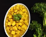 A picture of step 6 of Shola Kochur Dalna / Taro Root Curry.