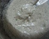 A picture of step 2 of Kuttu aloo pakoda.