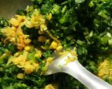 A picture of step 6 of Mulyachi (Radish) bhaji.