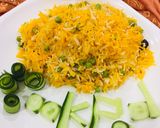 A picture of step 8 of Matar Chawal.