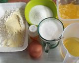 Foto langkah ke 1 dari resep Bolu Rainbow kukus 1 telur.