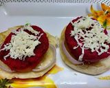 A picture of step 8 of Beetroot burger.
