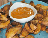 Foto del paso 14 de la receta: Fajitas de pollo con patatas bravas caseras en AirFryer Ninja Foodi Dual Zone