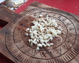 Foto del paso 2 de la receta: Espaguetis al ajillo con taquitos de jamón