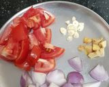 A picture of step 1 of Paneer- matar - capsicum vegetable.