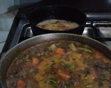 Foto del paso 7 de la receta: Carne a la jardinera con plátanos dulces