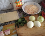 Foto del paso 1 de la receta: Tarta de cebolla, queso y arroz!!!