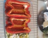 Foto del paso 1 de la receta: Pimiento rojo relleno de trigo sarraceno