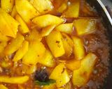 A picture of step 3 of Babugoshas khatti meethi sabji.