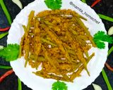 A picture of step 7 of Stuffed Cluster Beans Curry.