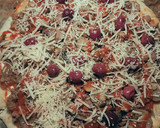 Foto del paso 14 de la receta: Pizza de hojaldre con ternera picada y champiñones