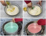 Foto langkah ke 4 dari resep Resep Rainbow Cake Kukus 4 Telur.