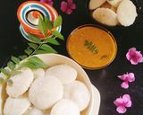 A picture of step 11 of Leftover rice idli 😋❤️.