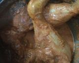 A picture of step 1 of Tandoori chicken (without oven).