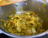 Une image de l'étape 2 de Quiche printanière poireaux chèvre frais et herbes de Provence.
