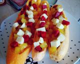 Foto del paso 3 de la receta: Canoas de Plátano Rellenas de Piña, Bocadillo, Queso y Tocineta